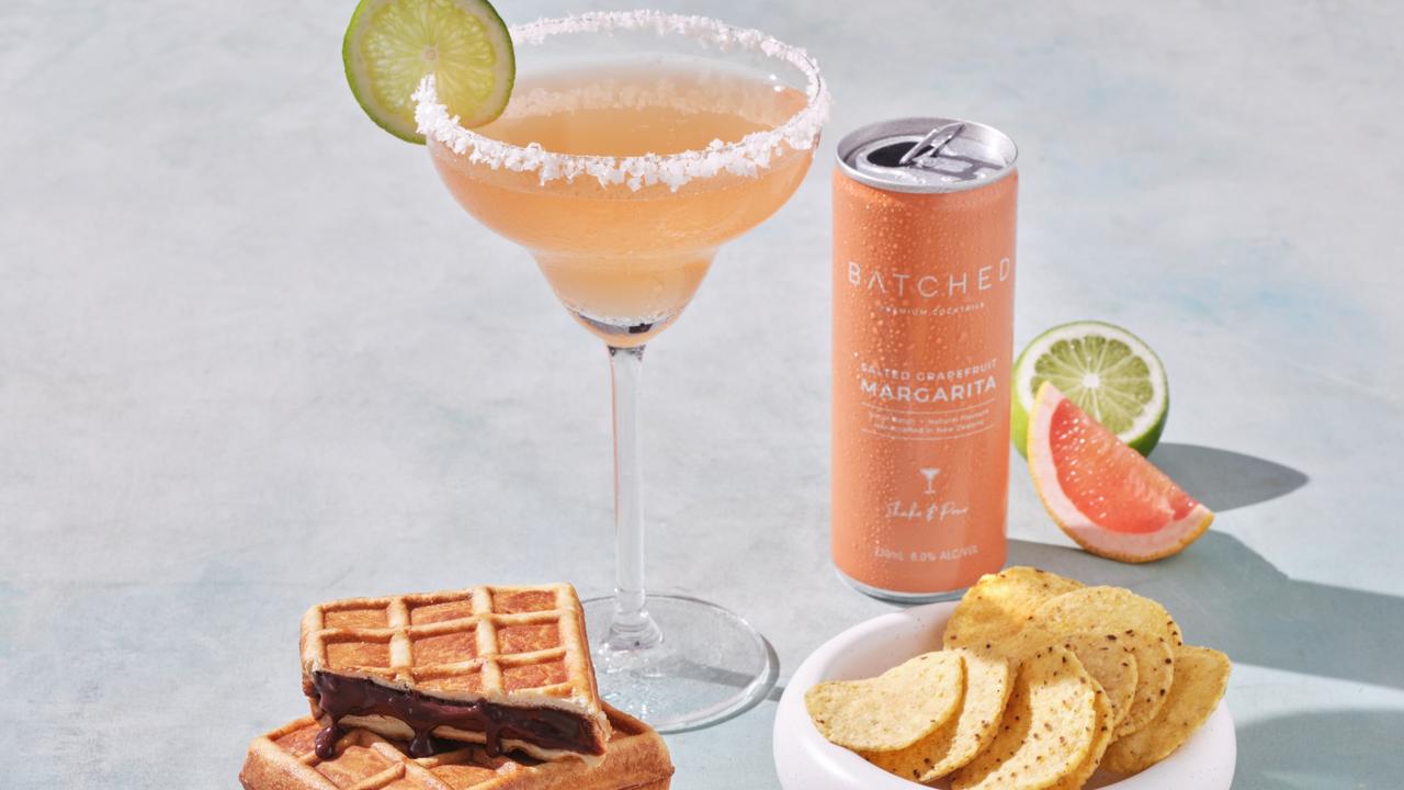 Virgin Australia has revamped its inflight menu with passengers now able to enjoy a margarita in the sky. Picture: Supplied