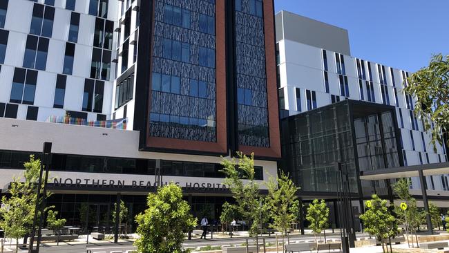 Exterior of Northern Beaches Hospital in Frenchs Forest. Picture: Julie Cross.