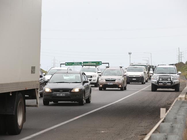 Victorian motorists are frustrated with the state of the roads. Picture: Alan Barber