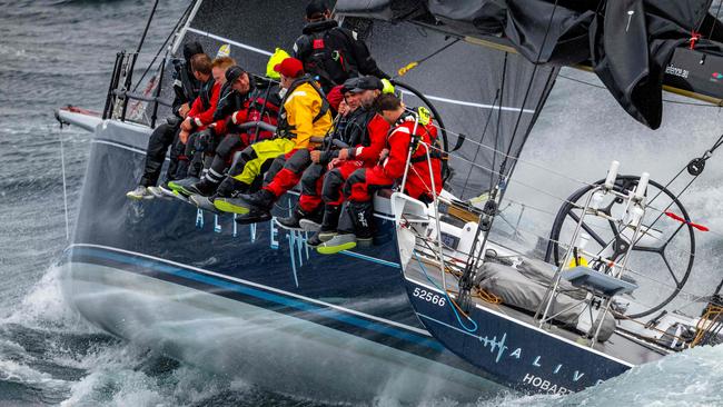 Alive during the last Sydney to Hobart yacht race. Picture: Kurt Arrigo/Rolex AFP