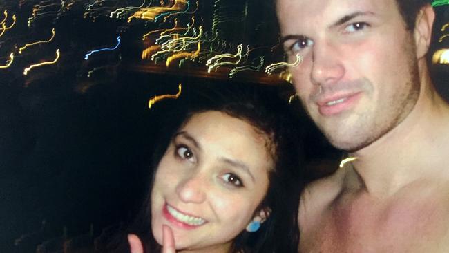 Selfie taken on the night that Warriena Wright fell to her death. Pictured: Warriena Wright with Gable Tostee.