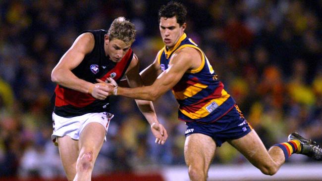 James Begley in action against Essendon.