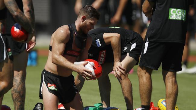 Taylor Adams has suffered a hamstring injury at training. Picture: Daniel Pockett/Getty Images