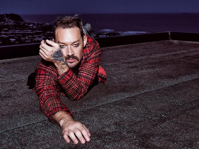 Former Silverchair front-man Daniel Johns pictured at home in Newcastle. Photo: Nic Walker/TWAM.