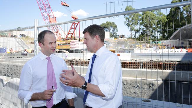 Matt Kean with Premier Mike Baird earlier this year.