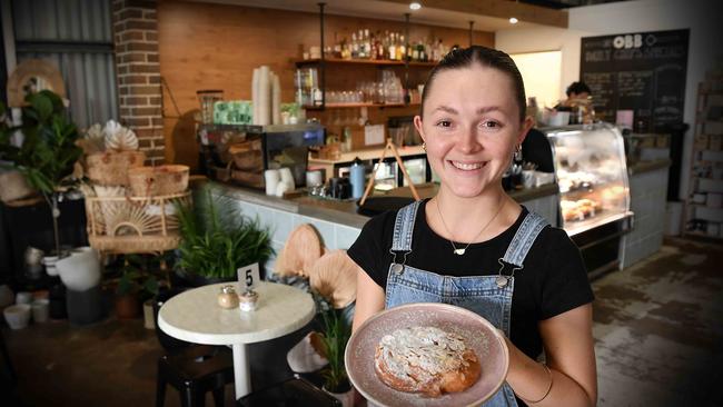 Bailey Mackie, supervisor of One Block Back, Caloundra. Picture: Patrick Woods.