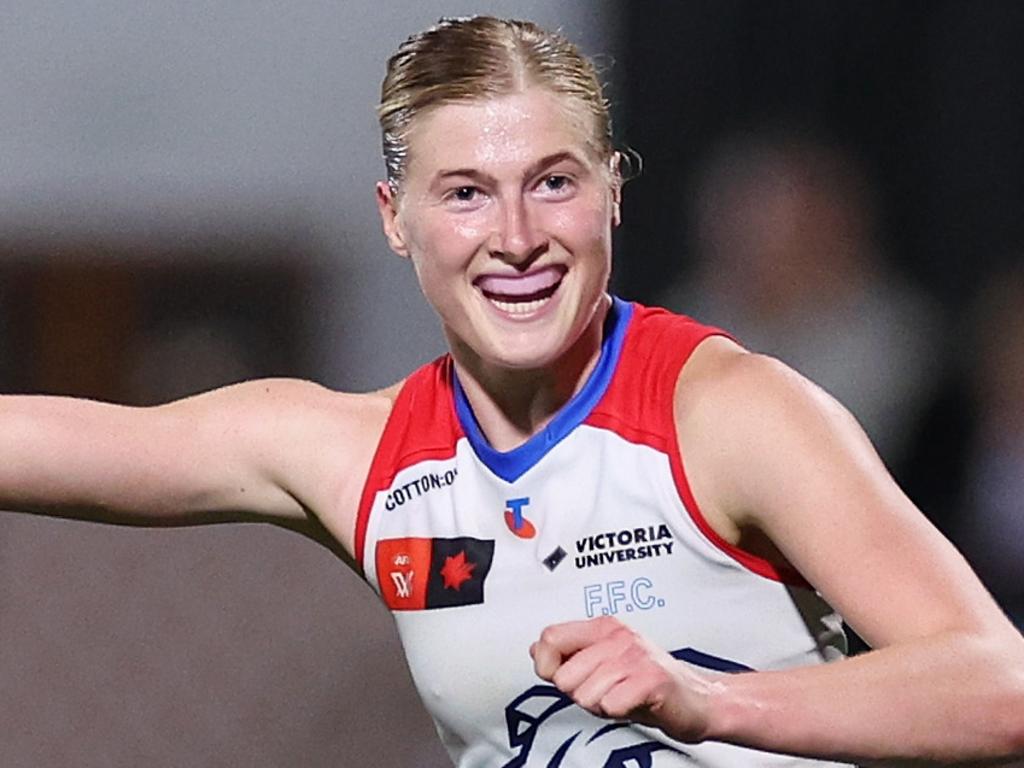 Isabelle Pritchard dominated for the Dogs. Picture: Daniel Pockett/Getty Images