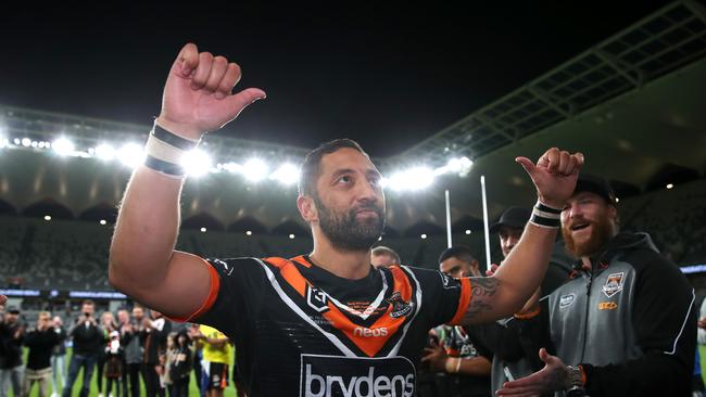 Still got it! Benji Marshall is on a cut-price deal, but can still match it with the NRL’s best. Picture: AAP