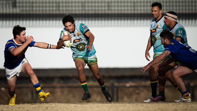 Hezekiah McKenzie scored a try in the win. Picture: Elise Derwin