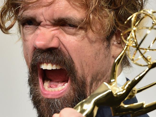 LOS ANGELES, CA - SEPTEMBER 20: Actor Peter Dinklage, winner of Outstanding Supporting Actor in a Drama Series for 'Game of Thrones', poses in the press room at the 67th Annual Primetime Emmy Awards at Microsoft Theater on September 20, 2015 in Los Angeles, California. Alberto E. Rodriguez/Getty Images/AFP == FOR NEWSPAPERS, INTERNET, TELCOS & TELEVISION USE ONLY ==