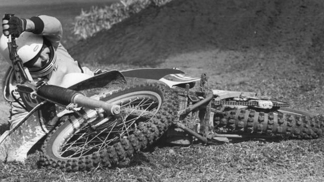 Back on the bike: a much younger Schubert on a trailbike.