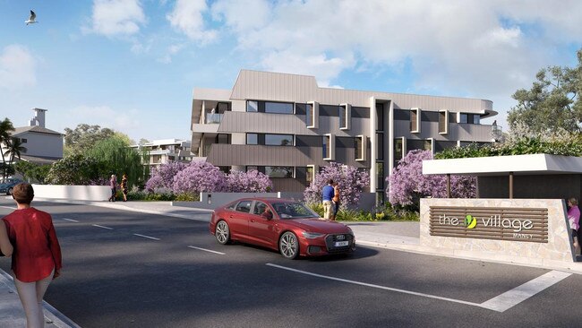 Artist impressions of The Village, Manly retirement living development.