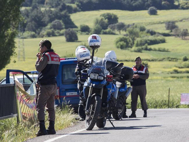 The potential for a terror attack in Turkey ahead of Anzac Day celebrations has seen an increase in heavy security around the Gallipoli Peninsula. Picture: Ella Pellegrini