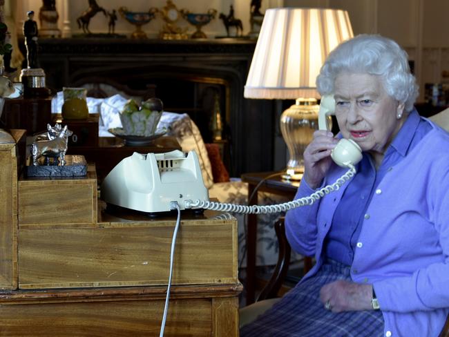 The Queen, on a call with Boris Johnson, is in “good health, Buckingham Palace confirmed. Picture: Getty