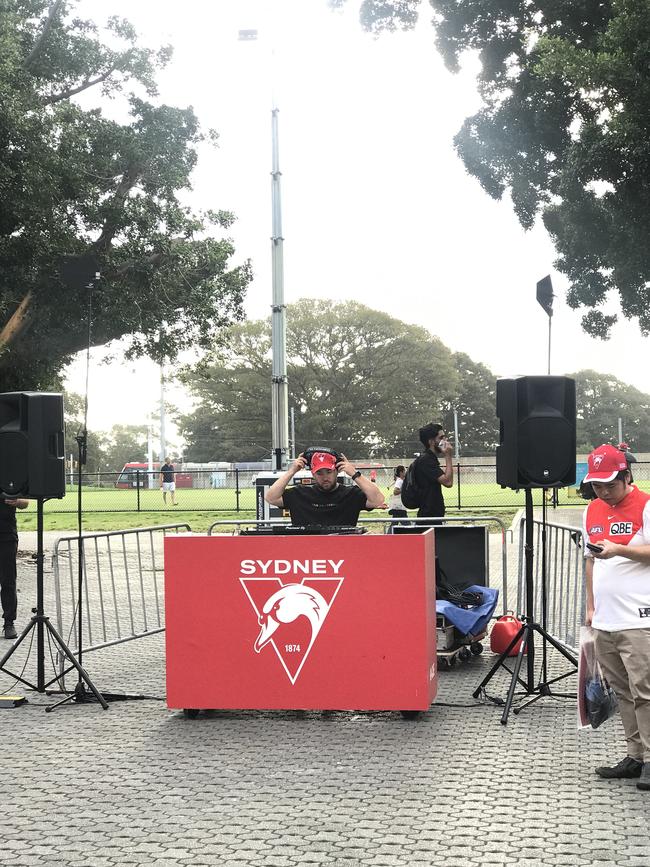 A DJ brings the vibes. Photo: News.com.au