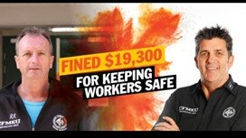 The crowdfunding webpage to raise money for two CFMMEU officials.