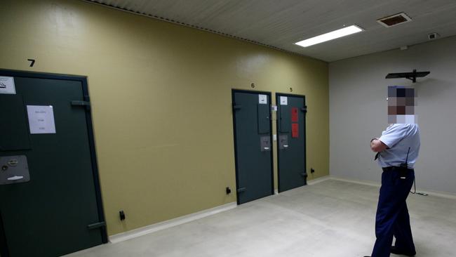 Hamzy was being housed inside the high risk management unit (pictured) at Goulburn’s Supermax jail when he was charged.