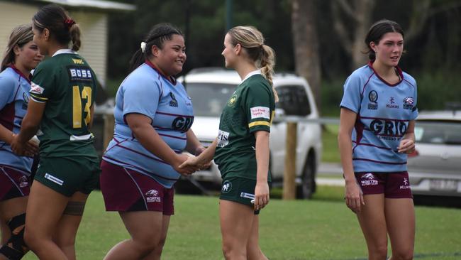 Premier Womens rugby between Wests and Norths. Saturday April 1, 2023. Picture: Nick Tucker.