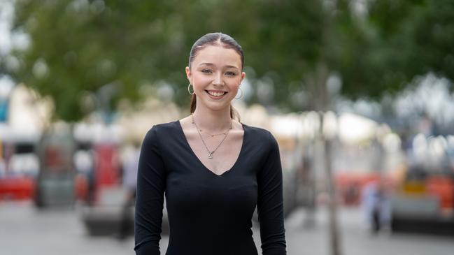 Student Caitlin McNee received an early offer from Griffith University last year.