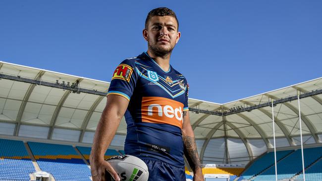 ### DO NOT USE WITHOUT GCB APPROVAL### Gold Coast Titans player Ash Taylor at Cbus Super Stadium. Picture: Jerad Williams