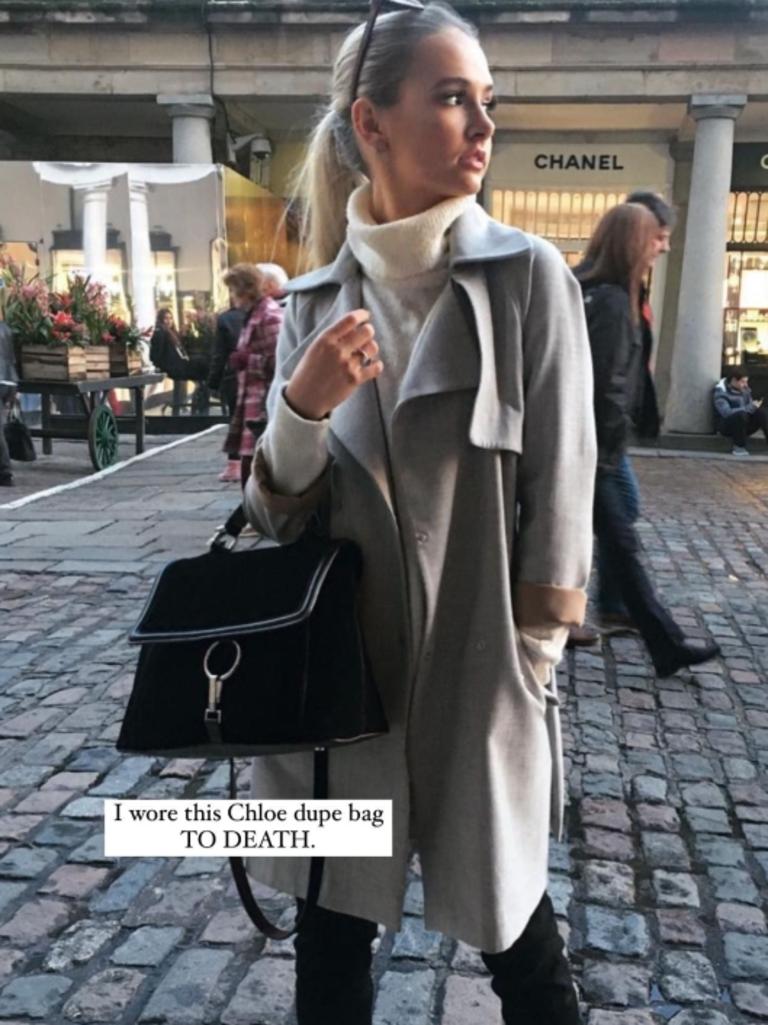 Molly-Mae Hague rocks a charcoal coat as she shows off her £1,150