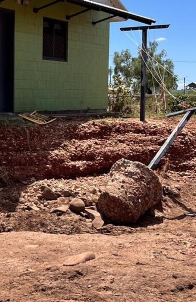 Scenes of devastation in Kalkarindji and Daguragu where residents have been evacuated due to recent flooding. Picture: Chansey Paech/Facebook