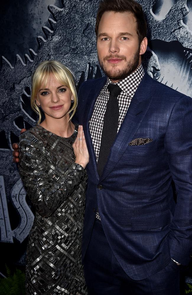 Chris Pratt and Anna Faris in 2015. Picture: Kevin Winter 