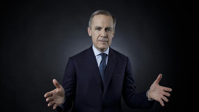 Former central banker Mark Carney, now with Brookfield, is working with companies to help them adjust to a low-carbon future. Picture: Simon Dawson/Bloomberg