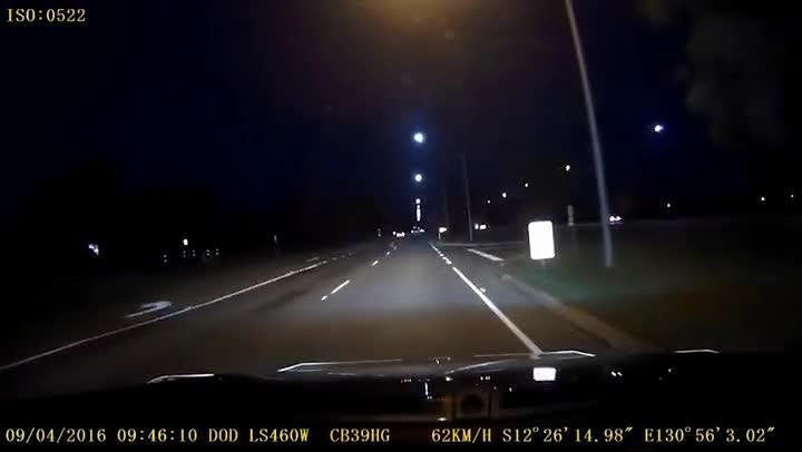 Dashcam catches terrifying moment man nearly hit by car at high speed ...