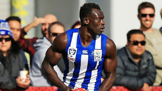 Majak Daw in his return in the VFL. Picture: Mark Stewart