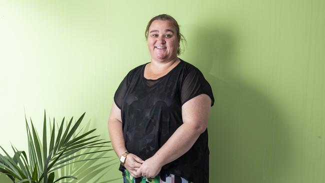 Centrecare case manager Stevie Conroy works with people living with hoarding disorder, helping them declutter their home and address underlying issues. Picture: Mark Cranitch