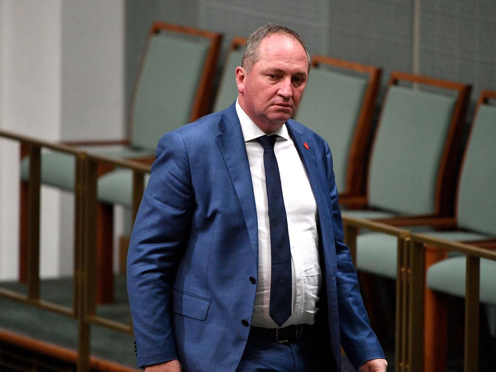 Former deputy prime minister Barnaby Joyce has been playing the blame game. Picture: Mick Tsikas