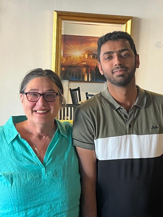 Fanny Jacobson reunited with the hero Uber driver Hamid Gulzar. Picture: Supplied