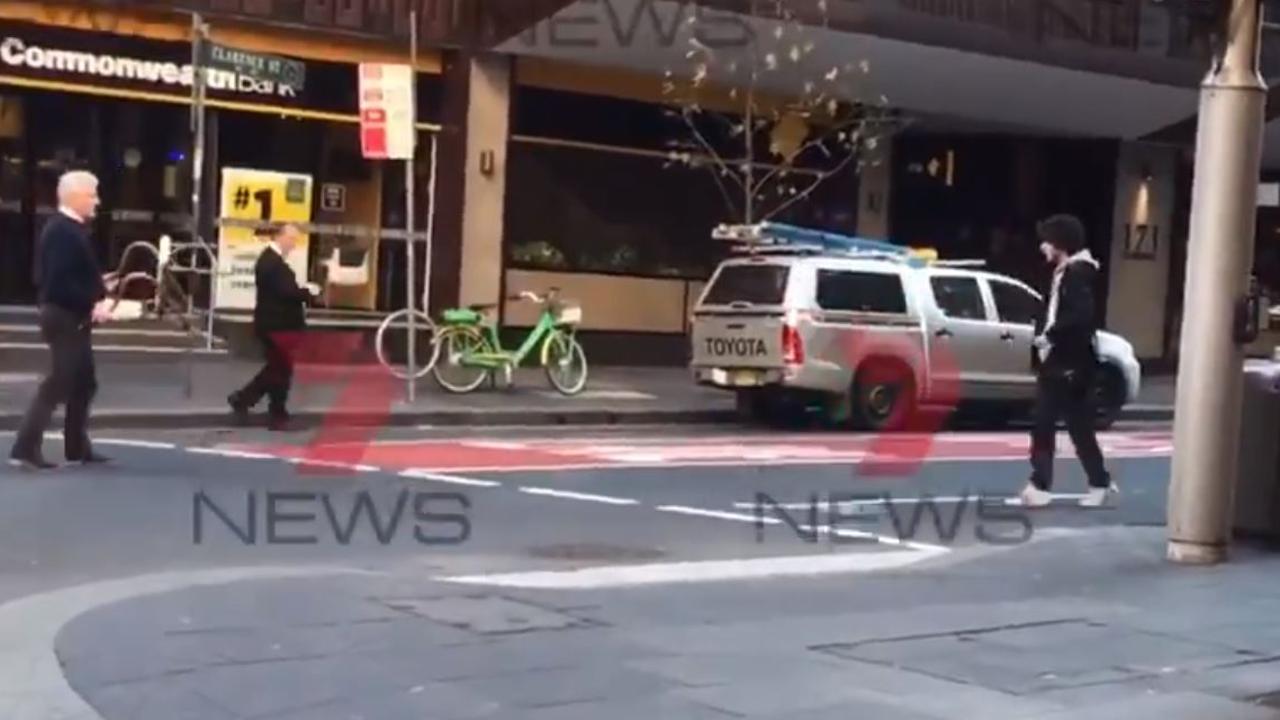 The man with the chair who calmly approached the alleged knifeman.