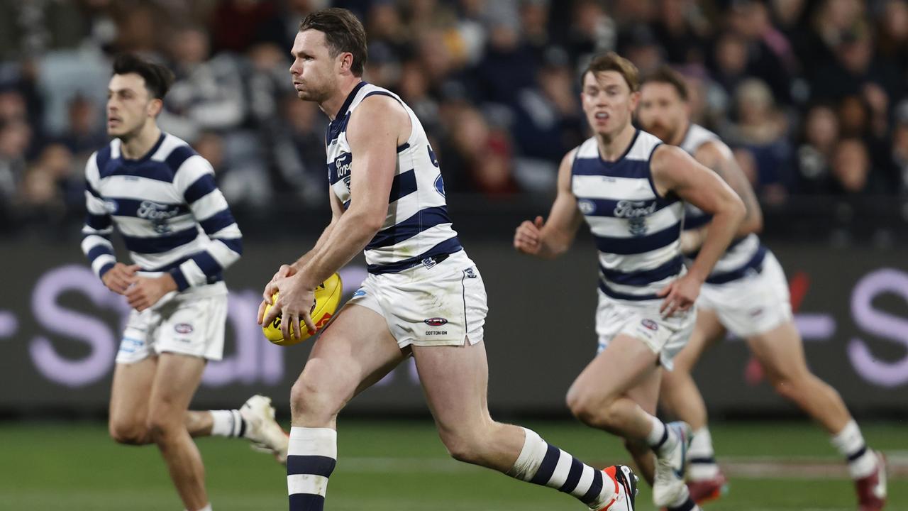 Patrick Dangerfield and the Cats get a home game to finish the season. Picture: Darrian Traynor/AFL Photos/via Getty Images