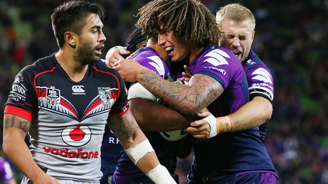 Storm V Warriors Marika Koroibete Double Helps Melbourne See Off Dogged Warriors Herald Sun