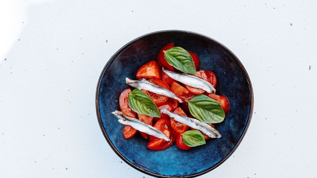 Tomato salad at Lanai at Noosaville