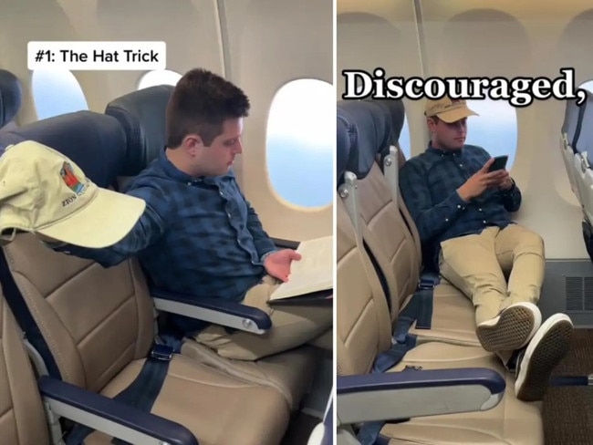 Southwest Airlines shared a comical video about ways passengers can keep people away from open seats near themselves.