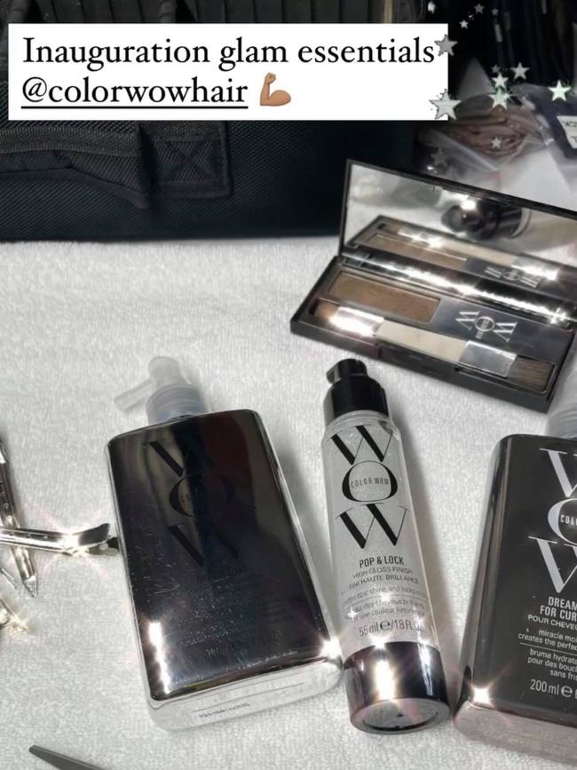 Appleton used a series of Dream Wow products – including one I have in my beauty stash. Picture: Instagram/ChrisAppleton