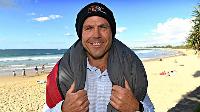READY TO SLEEP: Gordon Macdonald is helping to organise a Real Estate Sleep Out to raise funds for Youth Off The Streets. Picture: Warren Lynam