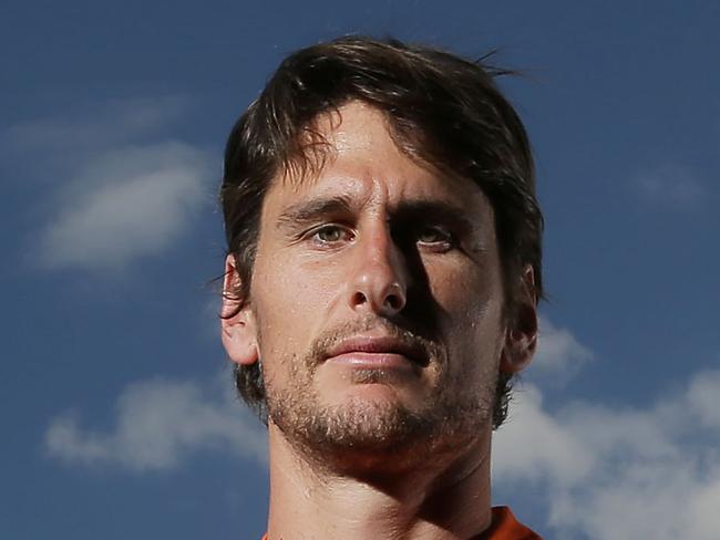 SYDNEY, AUSTRALIA - OCTOBER 16: Ryan Griffen poses during a Greater Western Sydney Giants AFL media session at Skoda Stadium on October 16, 2014 in Sydney, Australia. (Photo by Mark Metcalfe/Getty Images)