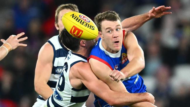 Jackson Macrae is dealing with a sore hamstring. Picture: Quinn Rooney/Getty Images