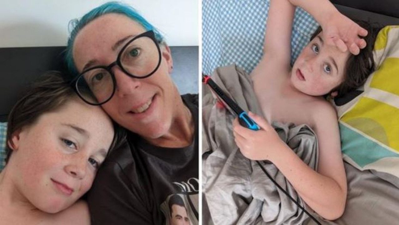 Marissa and her 10 year old son Daniel are both extremely sick with Covid. Picture: Supplied