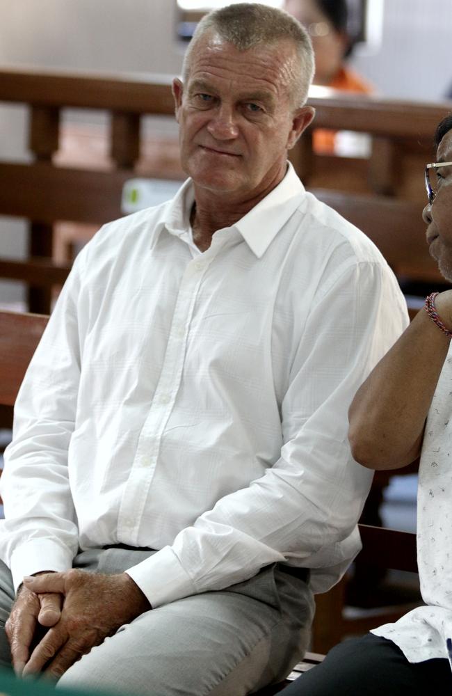 Australian man Ricky Shane Rawson pictured in Denpasar District Court today. Picture. Lukman S. Bintoro