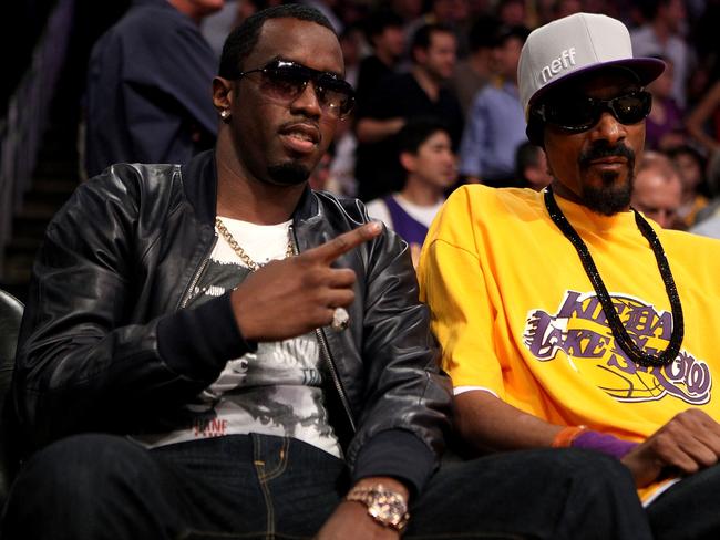 Sean "Diddy" Combs and rapper Snoop Dogg pictured in 2010. Picture: Getty Images