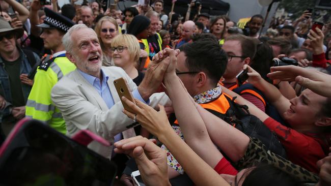 UK Labour Party leader Jeremy Corbyn is zealously adored by a large minority of voters, which is precisely the problem. Picture: Daniel Leal-Olivas