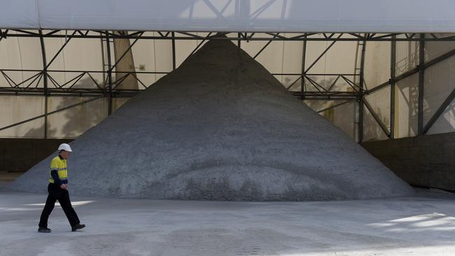 Lithium concentrate at the Greenbushes mine in WA, partly owned by IGO and China’s Tianqi. Picture: Bloomberg