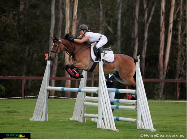 Paris, seen here on her way to a clear jumping round in 2017, was a talented young horsewoman. Picture: Facebook/Horse Deals