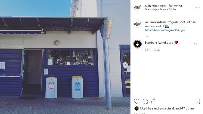 Custard Canteen is attached to the Tallebudgera Creek Leisure Centre. Photo: Custard Canteen Instagram.