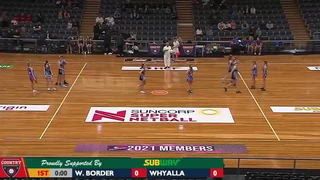 REPLAY: SA Country Netball Championships - Western Border vs Whyalla - (U15's Div1 QF) Court 1